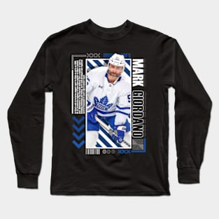 Mark Giordano Paper Poster Version 10 Long Sleeve T-Shirt